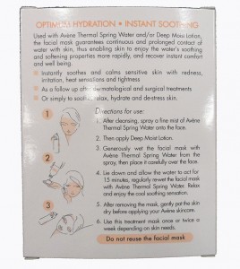 2. Avene Facial Mask - Back