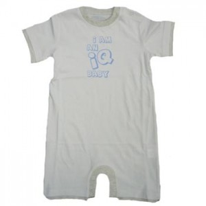 20. IQ Blue Baby Romper