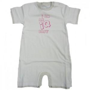 21. IQ Pink Baby Romper