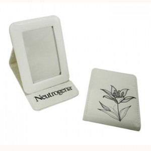 7. White Compact Mirror