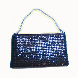 35. Blue Metal Hand Bag